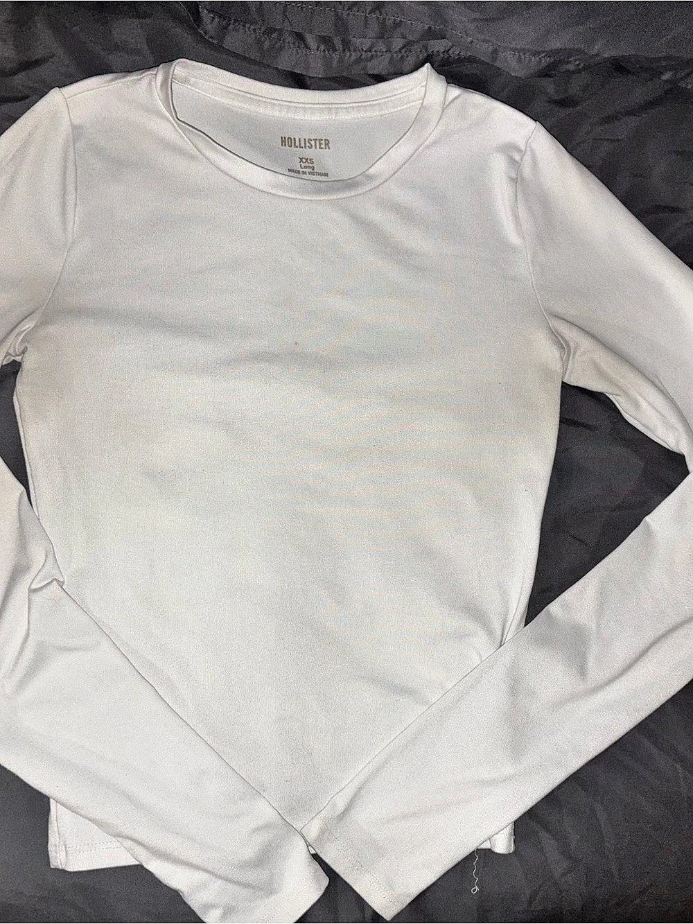 Hollister Long Sleeve Top in White Size XXS